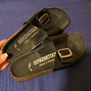 Birkenstock Madrid size 7.5/8. Black vegan leather.